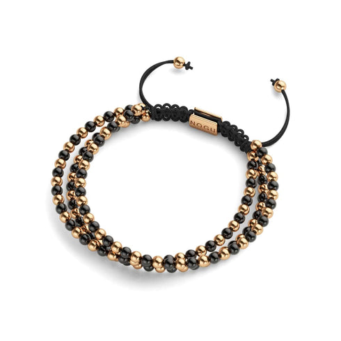 Trinité | Or rose x bronze à canon | Bracelet Triple Rang